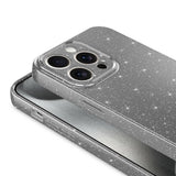 Apple iPhone 15 Pro Kılıf Kamera Korumalı Simli Lüks Zore Koton Kapak Gümüş