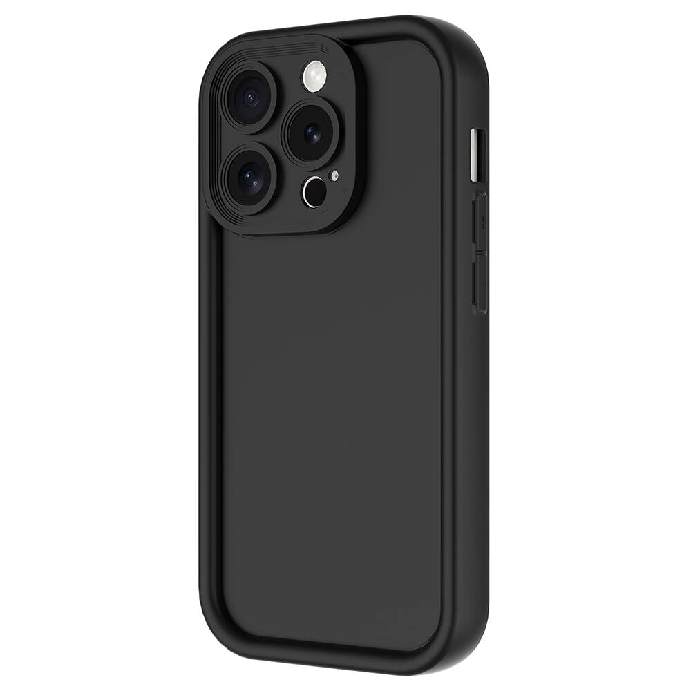 Apple iPhone 15 Pro Kılıf Kamera Korumalı Zore Ananas Kapak Siyah