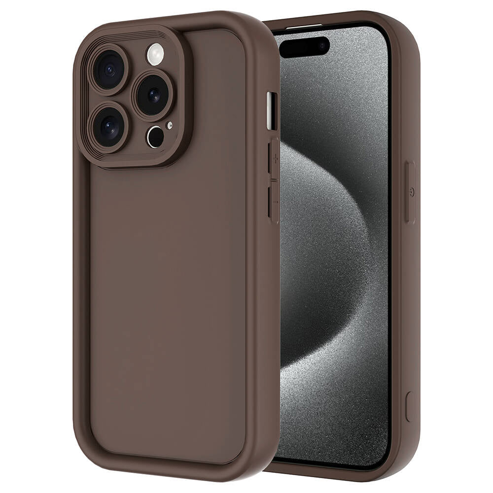 Apple iPhone 15 Pro Kılıf Kamera Korumalı Zore Ananas Kapak Siyah