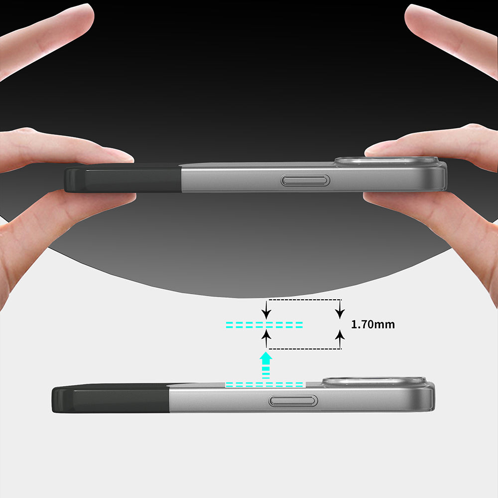 Apple iPhone 15 Pro Kılıf M-Safe Şarj Özellikli Mıknatıslı Zore Duble Kapak Siyah
