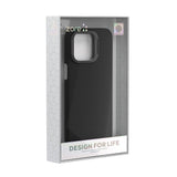 Apple iPhone 15 Pro Kılıf M-safe Şarj Özellikli 600D Kevlar Zore Krek Karbon Standlı Kapak Siyah