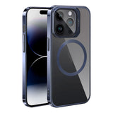 Apple iPhone 15 Pro Kılıf M-safe Şarj Özellikli Standlı Zore Klon Kapak Siyah