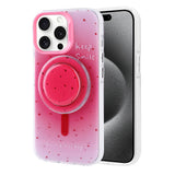 Apple iPhone 15 Pro Kılıf M-safe Şarj Özellikli Tak-Çıkar Pop Soketli Zore Tiktok Kapak Mavi