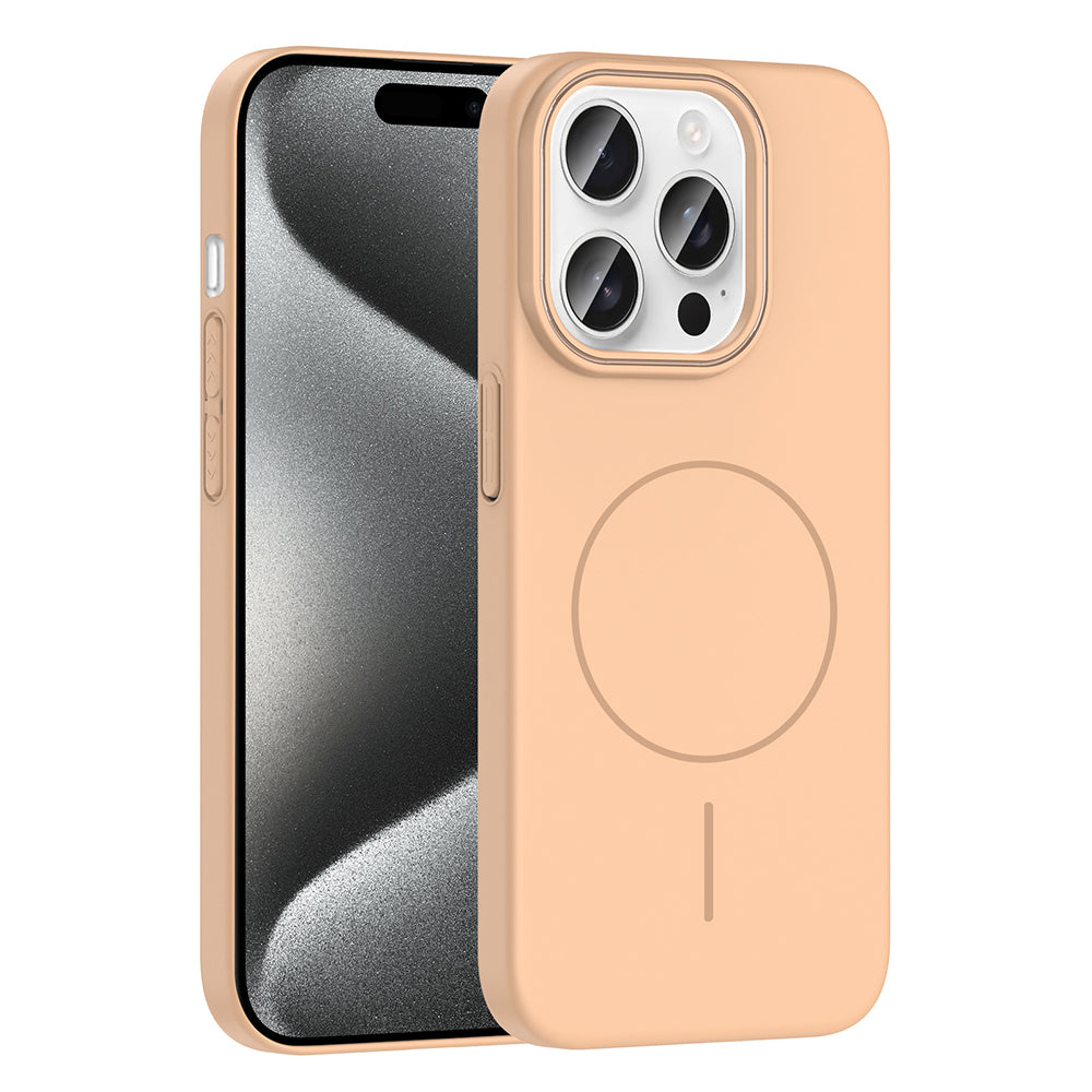 Apple iPhone 15 Pro Kılıf M-safe Şarj Özellikli Zore Ruby Sert Kapak Lacivert