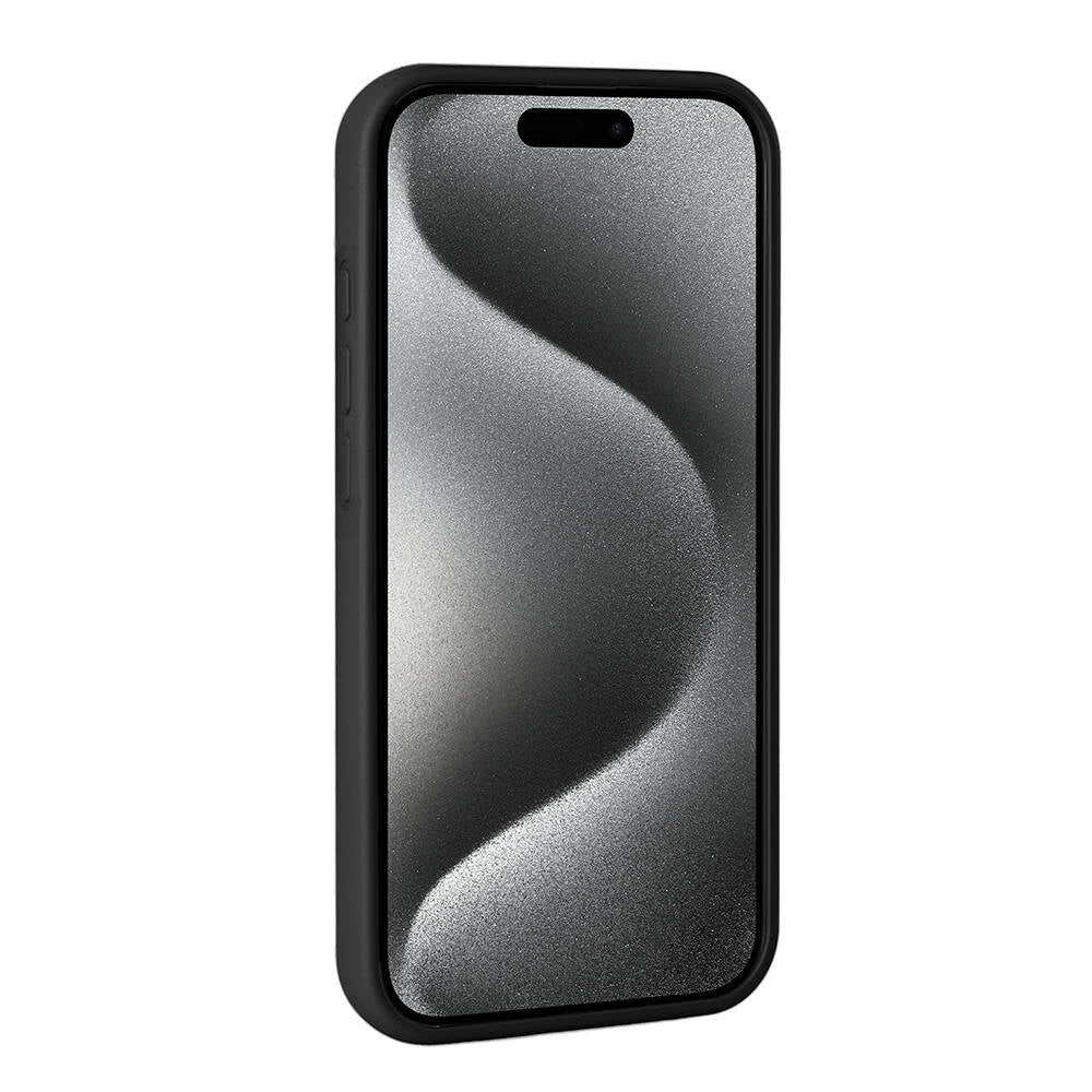 Apple iPhone 15 Pro Kılıf Parlak Taşlı Tasarım Zore Pırlanta Kapak Gri