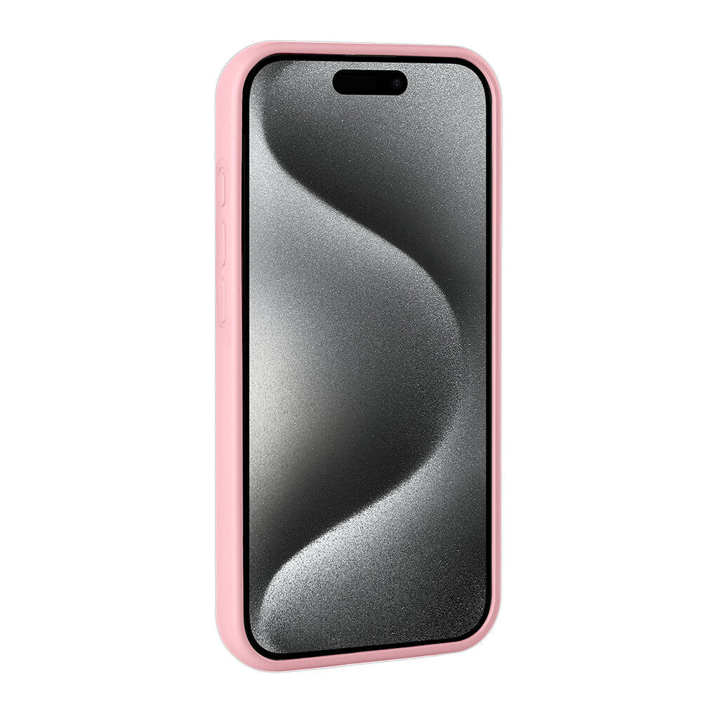 Apple iPhone 15 Pro Kılıf Parlak Taşlı Tasarım Zore Pırlanta Kapak Beyaz