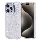 Apple iPhone 15 Pro Kılıf Taşlı Tasarımlı Zore Kapi Kapak Gümüş