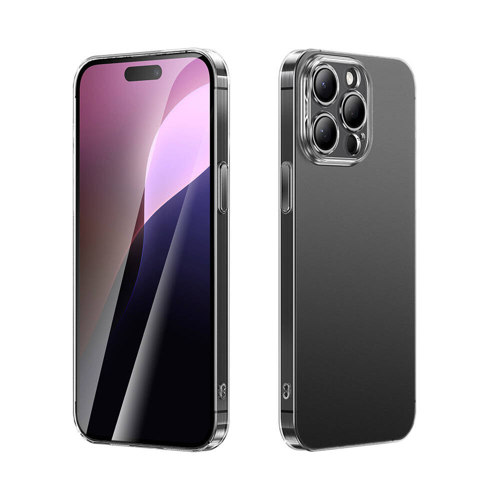 Apple iPhone 15 Pro Kılıf Toz Önleyici Zore Helo Kapak Şeffaf