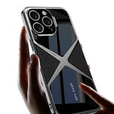 Apple iPhone 15 Pro Kılıf Ultra İnce Kamera Korumalı PC + Deri Arka Yüzey Zore X-Pro Kapak Titanyum-Gri