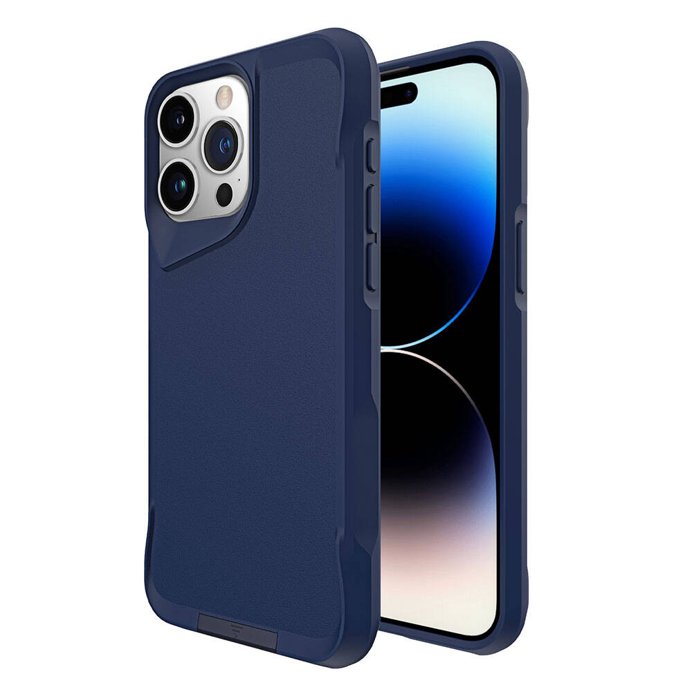Apple iPhone 15 Pro Kılıf Zore Airbag Kenarlı T-Max Mat Standlı Kapak Gri