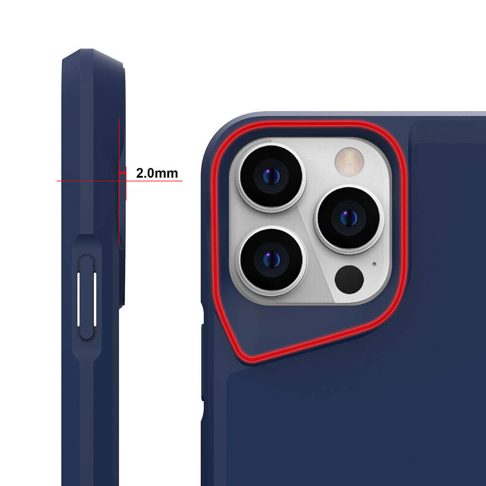 Apple iPhone 15 Pro Kılıf Zore Airbag Kenarlı T-Max Mat Standlı Kapak Siyah