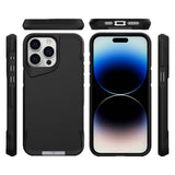Apple iPhone 15 Pro Kılıf Zore Airbag Kenarlı T-Max Mat Standlı Kapak Lacivert