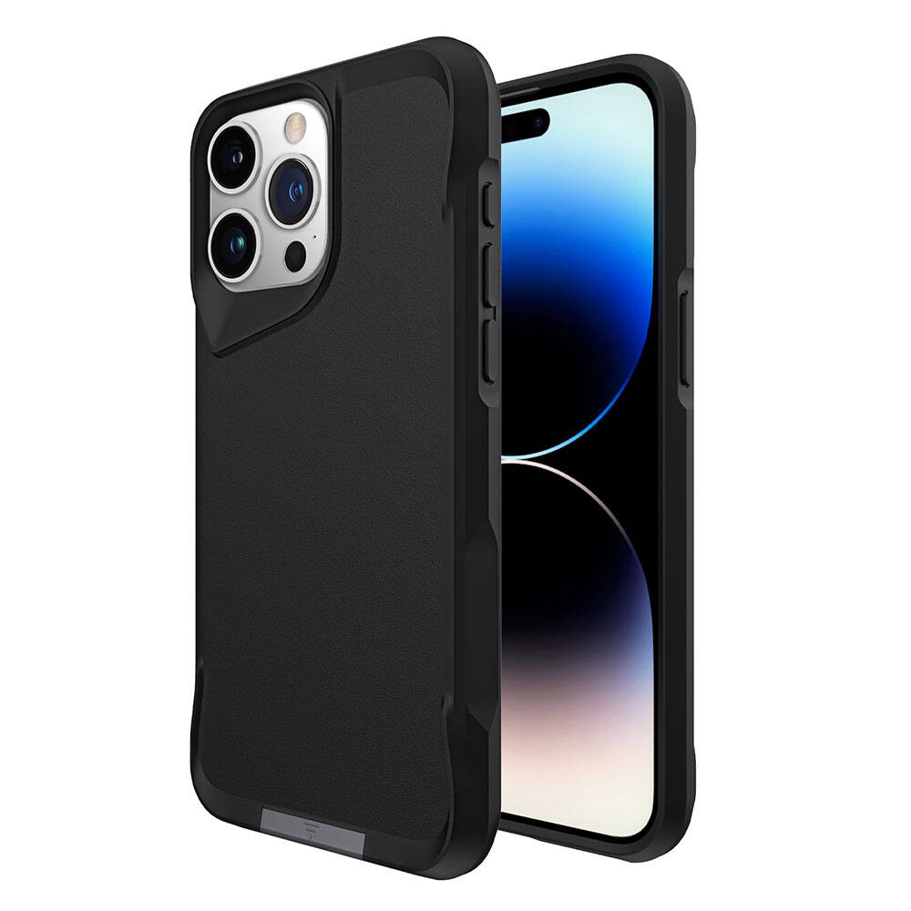 Apple iPhone 15 Pro Kılıf Zore Airbag Kenarlı T-Max Mat Standlı Kapak Lacivert