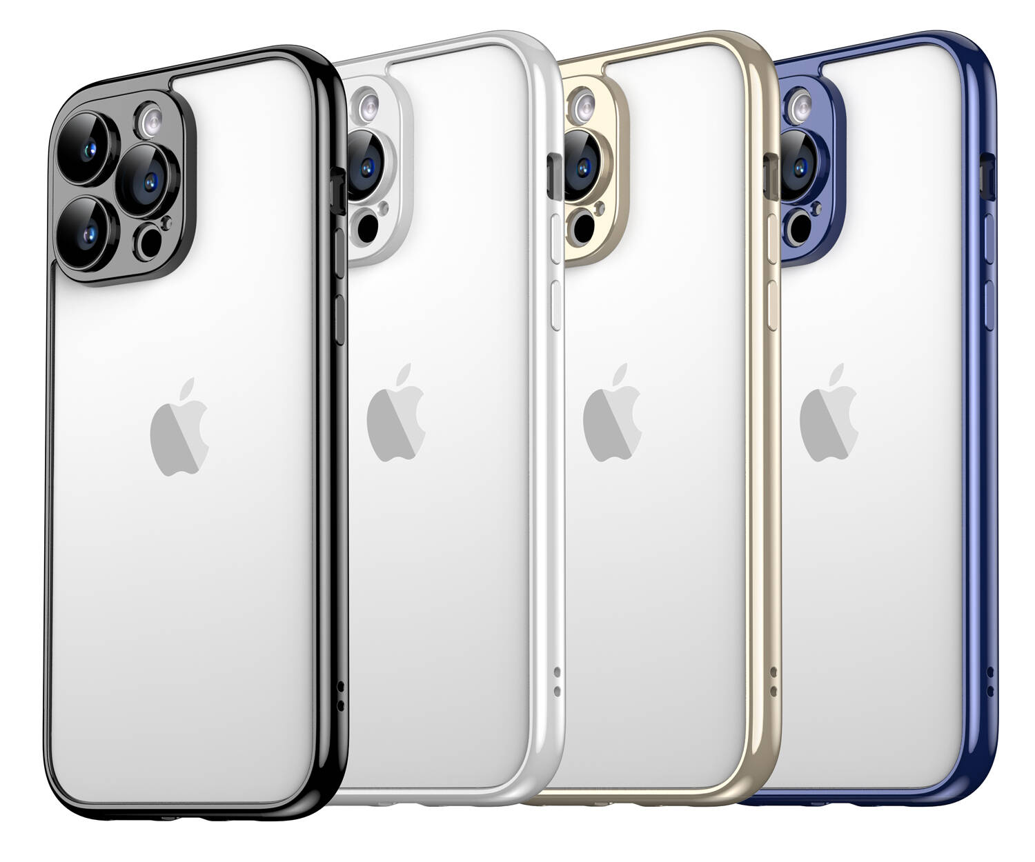 Apple iPhone 15 Pro Kılıf Zore Kamera Korumalı Bontez Bumper Titanyum