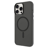 Apple iPhone 15 Pro Kılıf Zore M-safe Şarj Özellikli Buzlu Transparan C-Pro Sert Kapak Turuncu