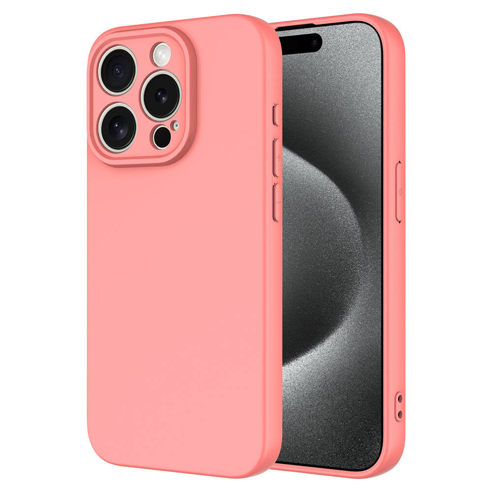 Apple iPhone 15 Pro Kılıf Zore Mara Lansman Kapak Pembe