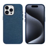 Apple iPhone 15 Pro Kılıf Zore Mikro Fiber Mimoza Kapak Mavi