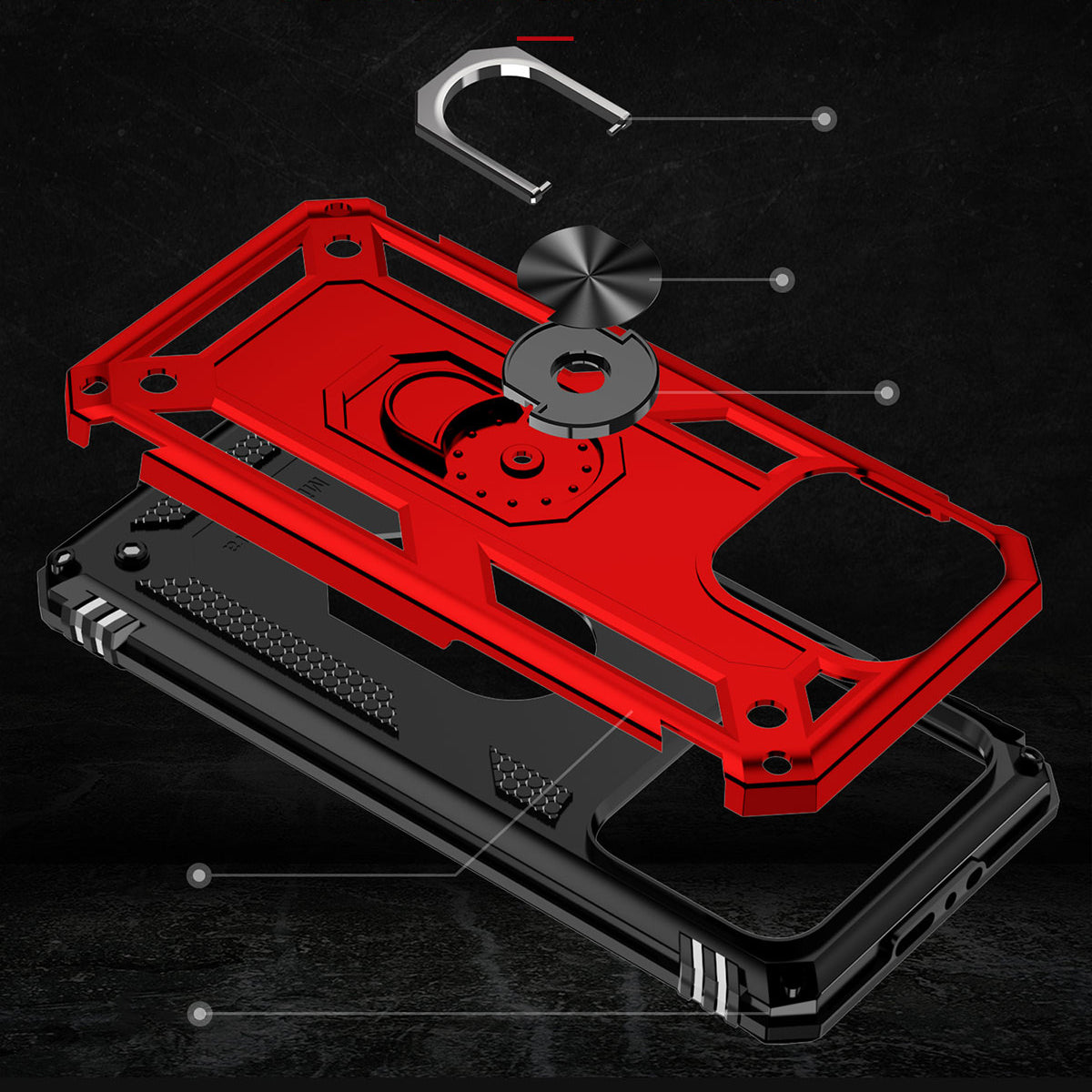 Apple iPhone 15 Pro Kılıf Zore Vega Kapak Siyah