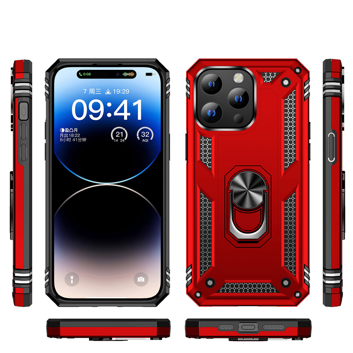 Apple iPhone 15 Pro Kılıf Zore Vega Kapak Mavi
