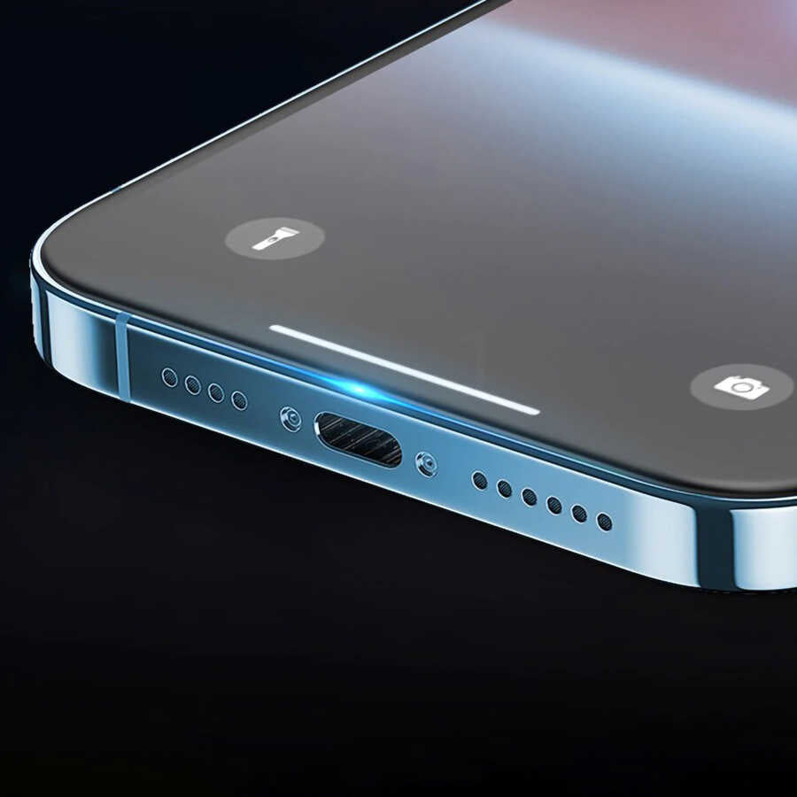 Apple iPhone 15 Pro Max Davin 5D Cam Ekran Koruyucu Siyah