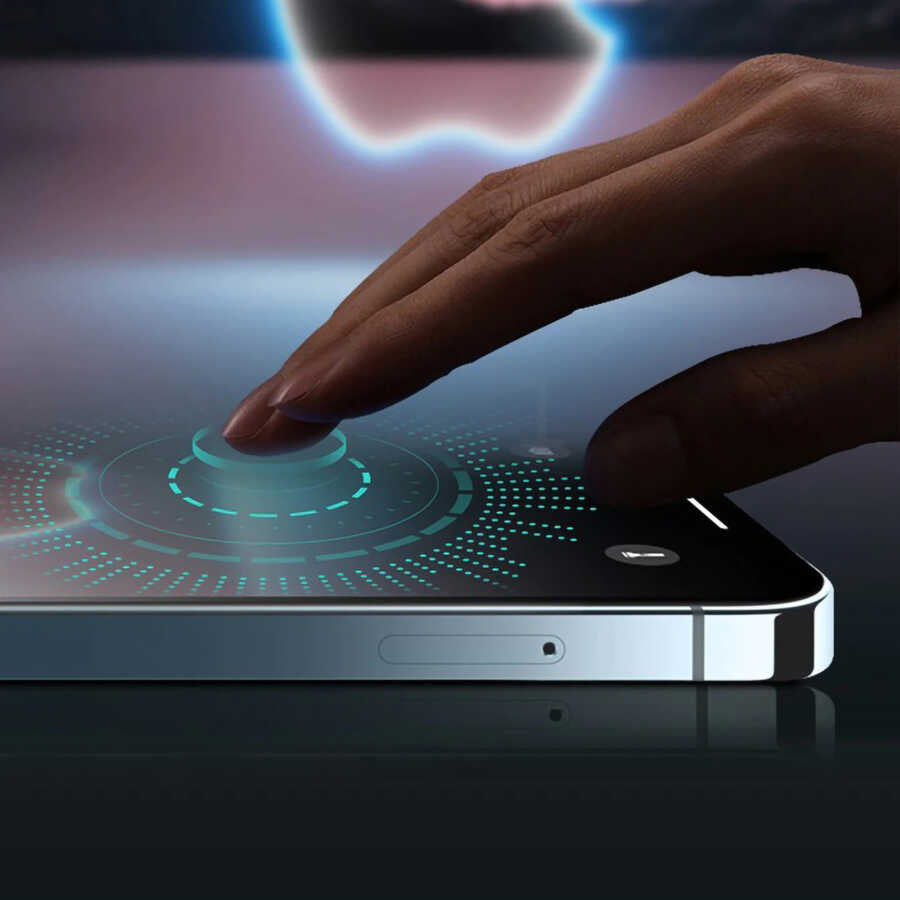 Apple iPhone 15 Pro Max Davin 5D Cam Ekran Koruyucu Siyah