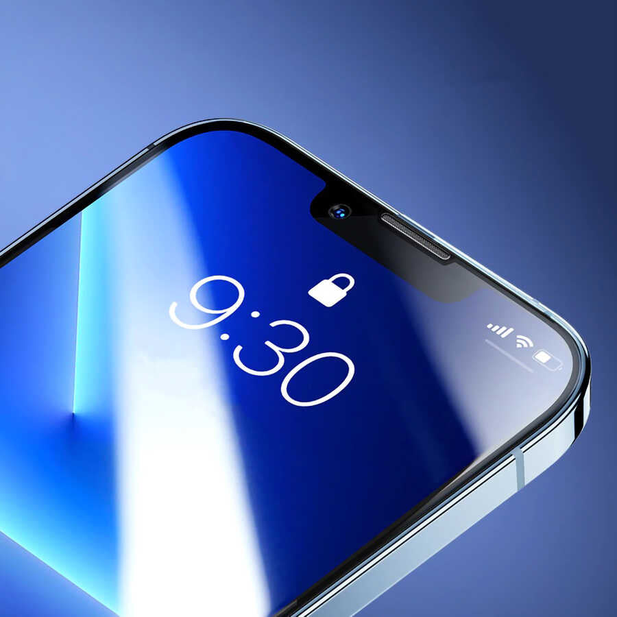 Apple iPhone 15 Pro Max Davin 5D Cam Ekran Koruyucu Siyah