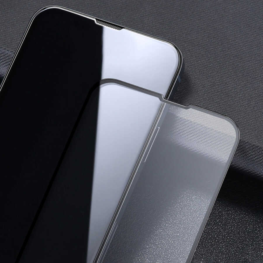 Apple iPhone 15 Pro Max Davin 5D Cam Ekran Koruyucu Siyah