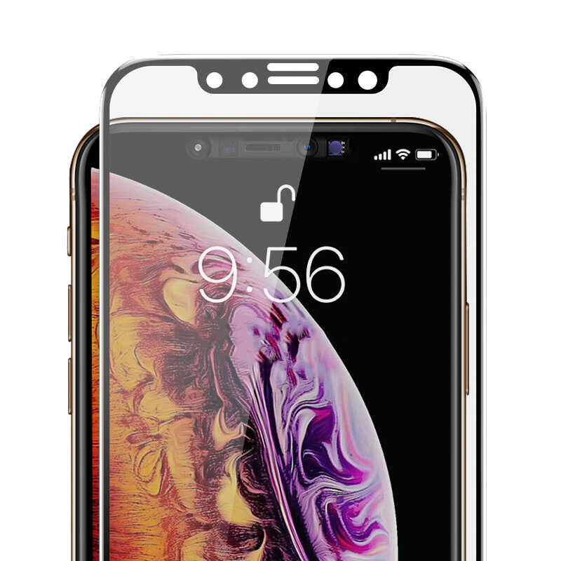 Apple iPhone 15 Pro Max Davin 5D Privacy Cam Ekran Koruyucu Siyah