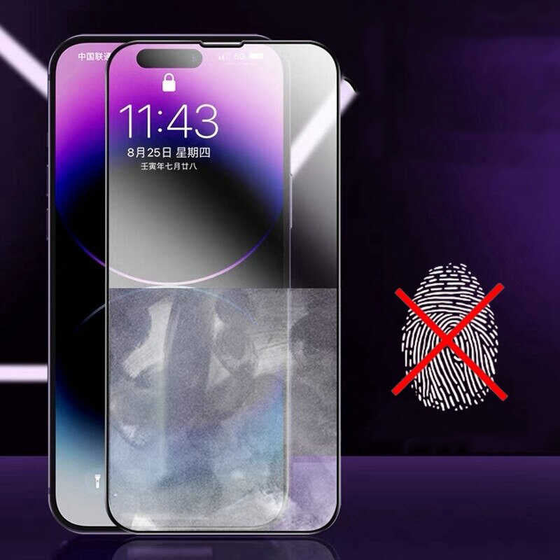 Apple iPhone 15 Pro Max Davin Mat Seramik Ekran Koruyucu Siyah