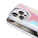 Apple iPhone 15 Pro Max Kılıf Airbagli Renkli Arka Yüzey Boncuk Tasarımlı Zore Kumul Kapak Pembe
