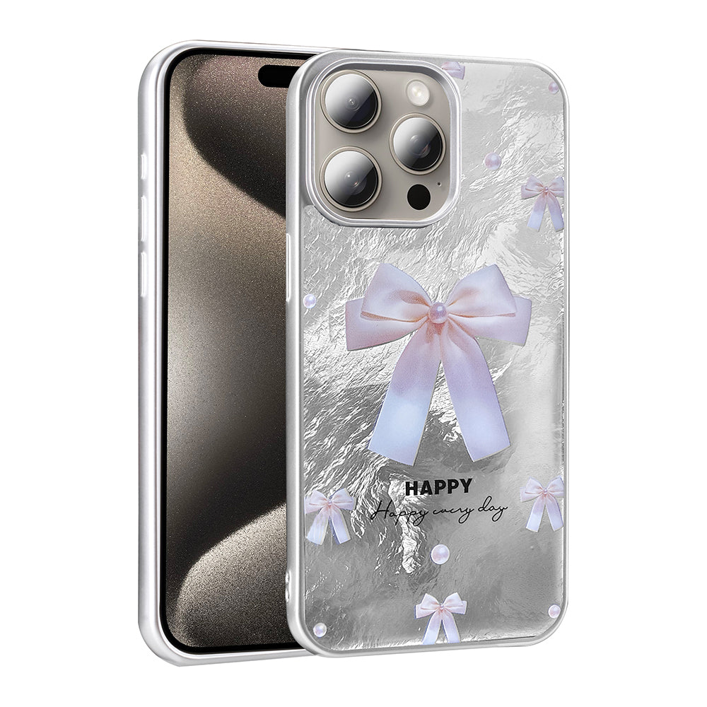 Apple iPhone 15 Pro Max Kılıf Desenli Zore Mep Kapak Gold Leopar