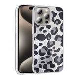 Apple iPhone 15 Pro Max Kılıf Desenli Zore Mep Kapak Gri Leopar