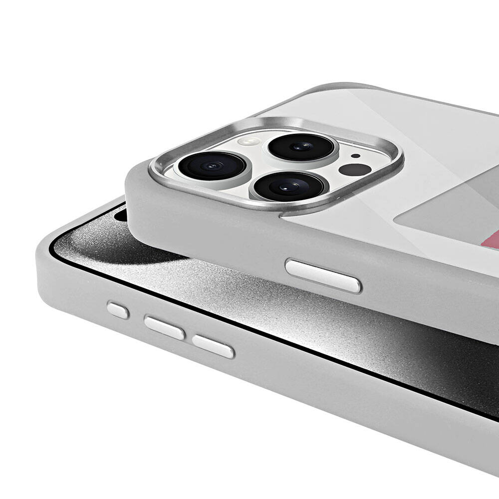 Apple iPhone 15 Pro Max Kılıf Ekranı Yansıtan Zore Akıllı NFC Kapak Siyah
