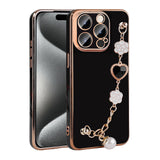 Apple iPhone 15 Pro Max Kılıf El Tutamaçlı Kamera Korumalı Zore Taka Silikon Kapak Mor