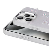 Apple iPhone 15 Pro Max Kılıf Kabartma Figürlü Parlak Zore Eralli Silikon Kapak Kalp