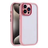 Apple iPhone 15 Pro Max Kılıf Kamera Korumalı Renkli Kenar ve Çerçeve Tasarımlı Zore Vitamin Kapak Mürdüm