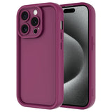 Apple iPhone 15 Pro Max Kılıf Kamera Korumalı Zore Ananas Kapak Mürdüm