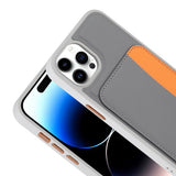 Apple iPhone 15 Pro Max Kılıf Kartlıklı Zore X-Kart Silikon Kapak Siyah