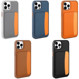 Apple iPhone 15 Pro Max Kılıf Kartlıklı Zore X-Kart Silikon Kapak Siyah