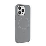 Apple iPhone 15 Pro Max Kılıf M-Safe Şarj Özellikli Metal Kamera Çerçeveli Zore Edi Silikon Kapak Lila