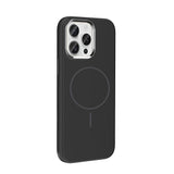 Apple iPhone 15 Pro Max Kılıf M-Safe Şarj Özellikli Metal Kamera Çerçeveli Zore Edi Silikon Kapak Siyah