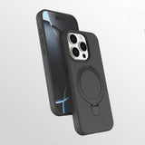 Apple iPhone 15 Pro Max Kılıf M-safe Şarj Özellikli Standlı Zore Samara Kapak Pembe