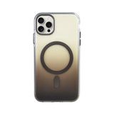 Apple iPhone 15 Pro Max Kılıf M-safe Şarj Özellikli Transparan Renk Geçişli Zore Toros Kapak Gold