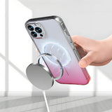 Apple iPhone 15 Pro Max Kılıf M-Safe Şarj Özellikli Zore Septik Silikon Kapak Pembe