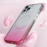 Apple iPhone 15 Pro Max Kılıf M-Safe Şarj Özellikli Zore Septik Silikon Kapak Turuncu