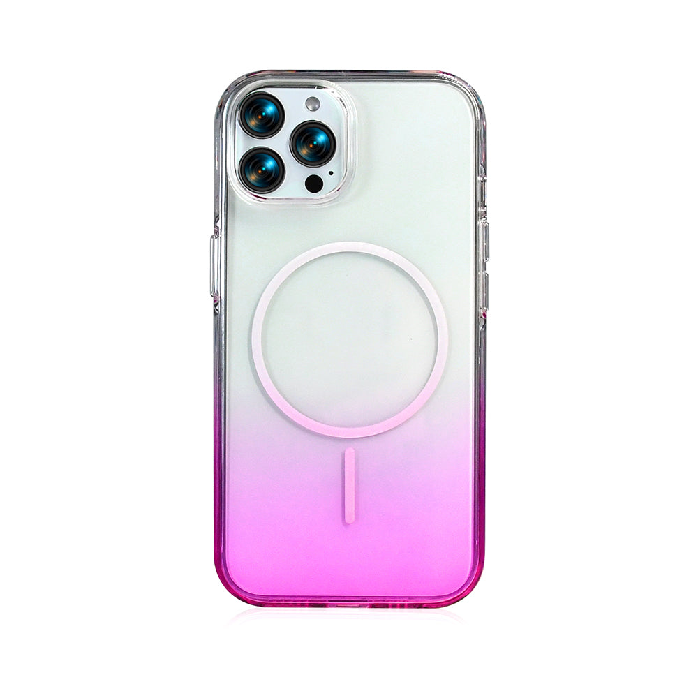Apple iPhone 15 Pro Max Kılıf M-Safe Şarj Özellikli Zore Septik Silikon Kapak Pembe