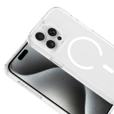 Apple iPhone 15 Pro Max Kılıf M-safe Şarj Özellikli X-Rop Kapak Şeffaf