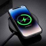 Apple iPhone 15 Pro Max Kılıf M-safe Şarj Özellikli PU Deri Zore Adora Kapak Koyu Gri