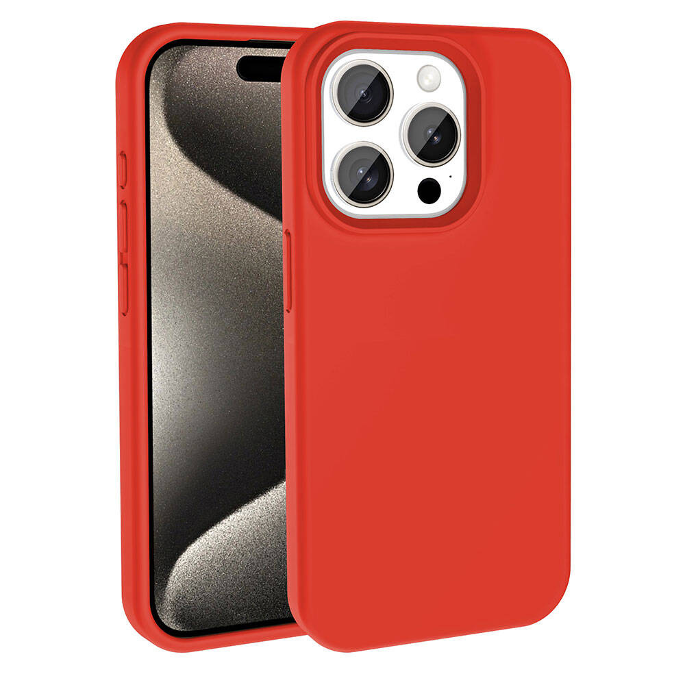 Apple iPhone 15 Pro Max Kılıf M-safe Şarj Özellikli Sıvı Teknolojili Silinebilir Sert Zore Kivi Kapak Koyu Gri
