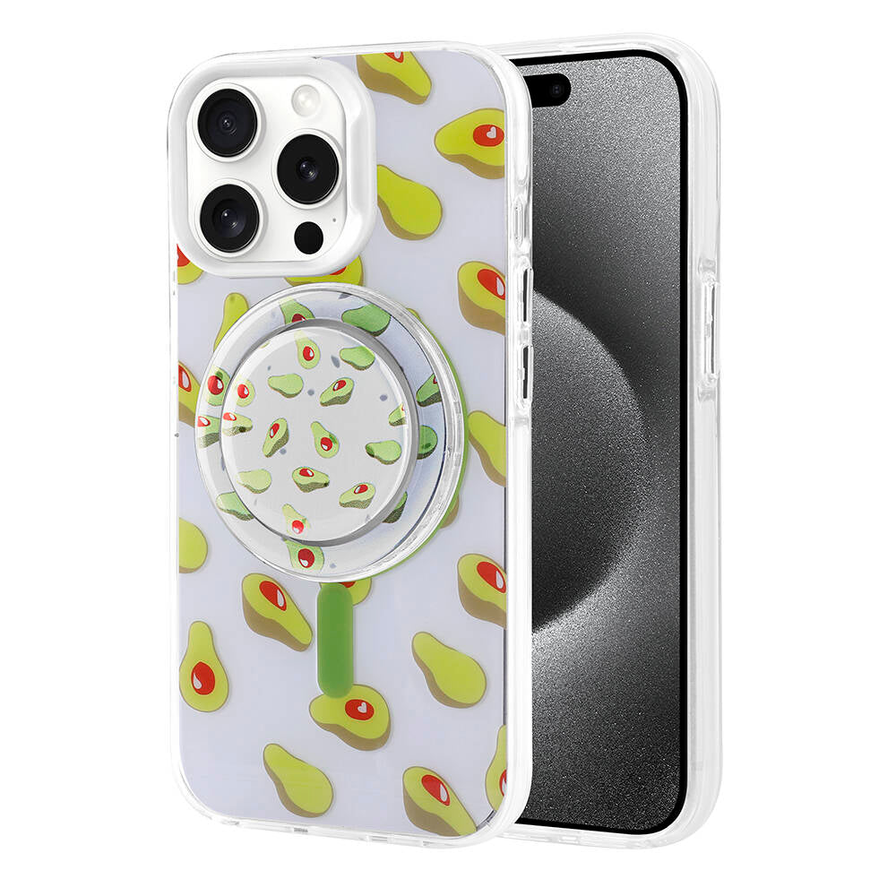 Apple iPhone 15 Pro Max Kılıf M-safe Şarj Özellikli Tak-Çıkar Pop Soketli Zore Tiktok Kapak Siyah